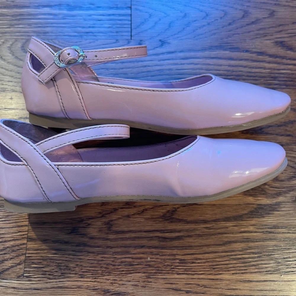 Swea Pea & Lilli Pink Elsa Dressy Flats with Strap and Buckle Size 3